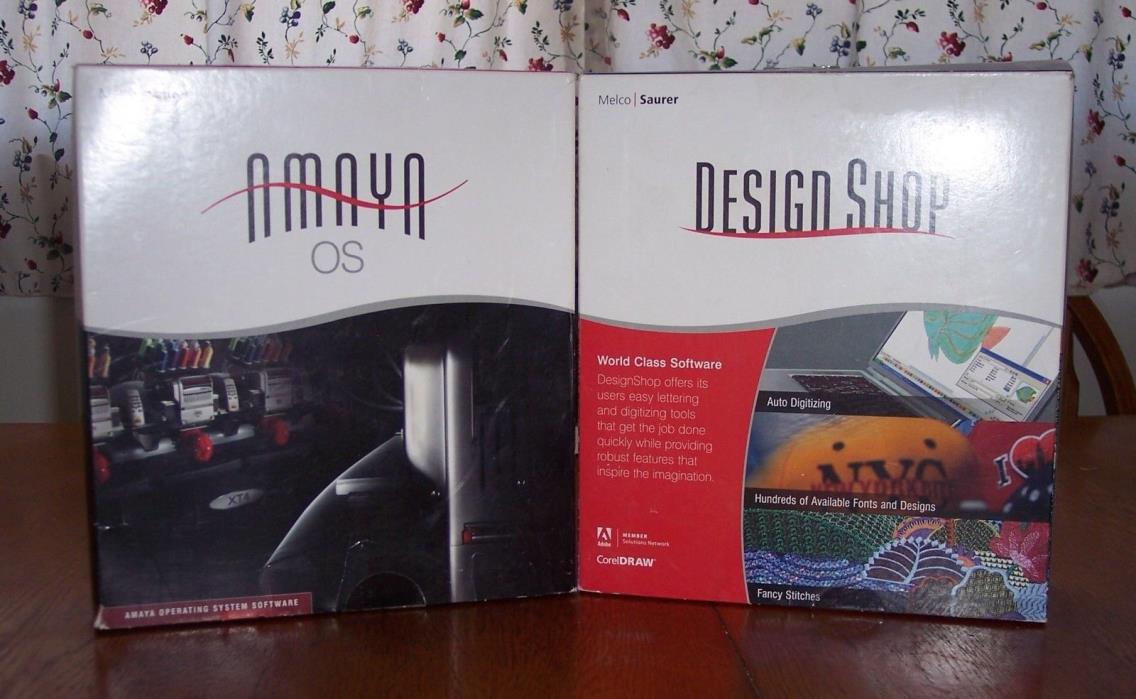 Melco Design Shop AND Amaya OS Software,manuals & dongles FINAL PRICE REDUCTION