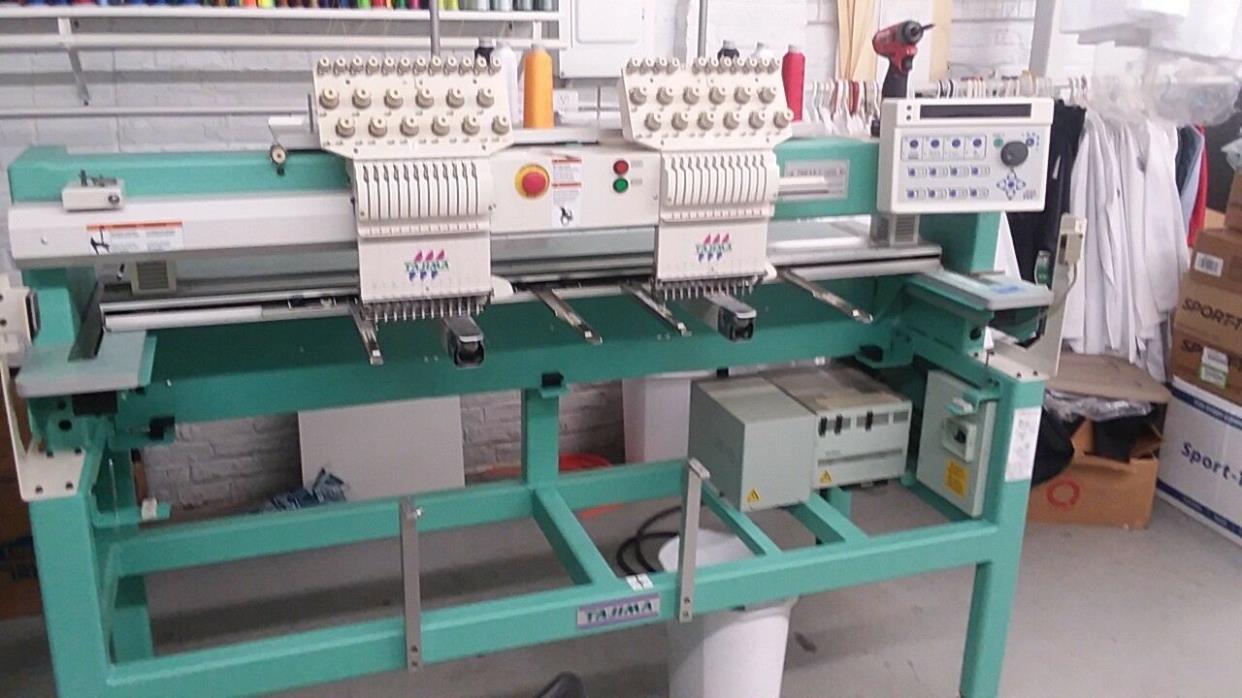 2000 Tajima TMFX II-C1202 2 Head 12 Needle Embroidery Machine