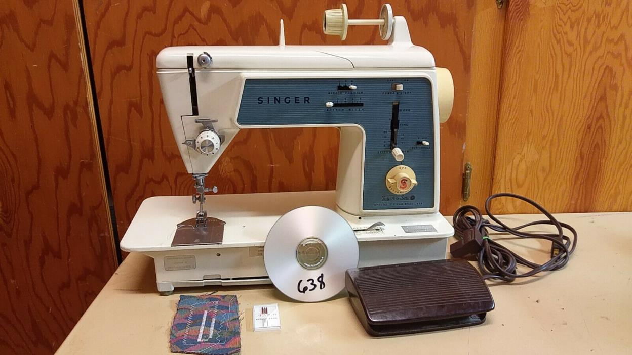 Singer Touch N Sew 638 Sewing Machine Heavy Duty Leather Upholstery Denim Servic