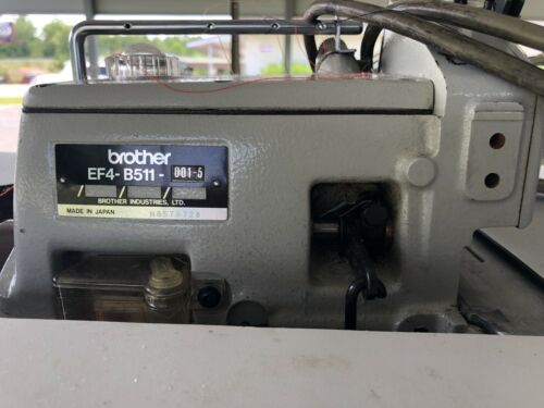 Brother EF4-B511 Industrial Sewing Machine W/industrial Motor,foot And Table