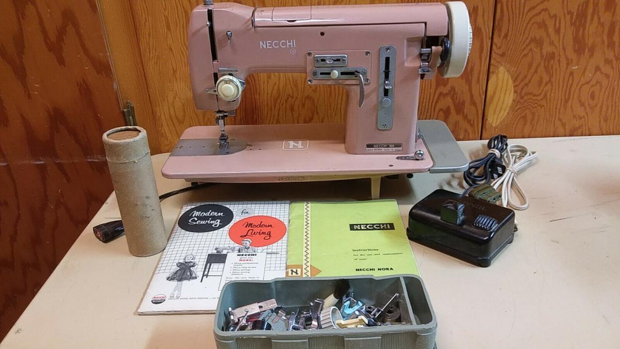 Necchi Nora Sewing Machine Heavy Duty Leather Upholstery Denim Serviced