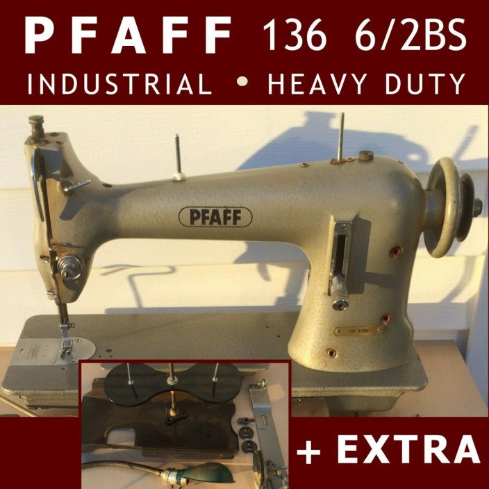 PFAFF 136 6/2BS Lockstitch Reverse Industrial Sewing Machine 134 System + EXTRA