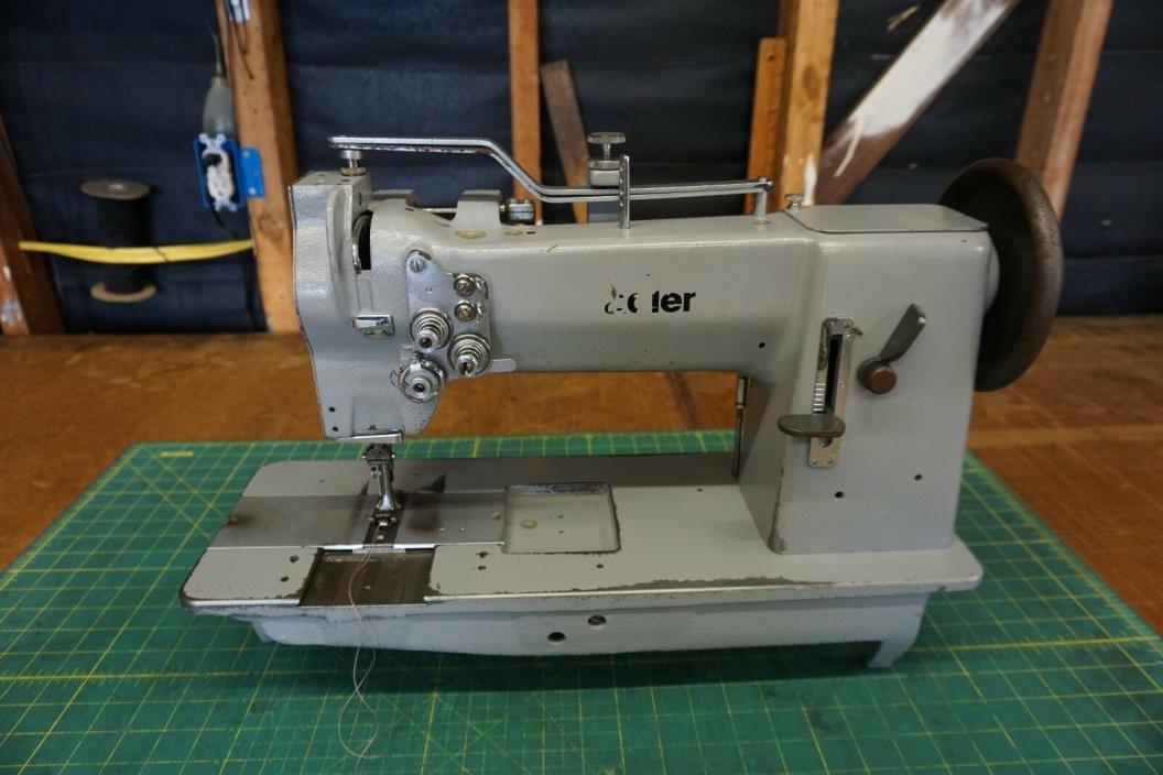 Adler 67 Double Needle Walking Foot/Compound Feed Industrial Sewing Machine