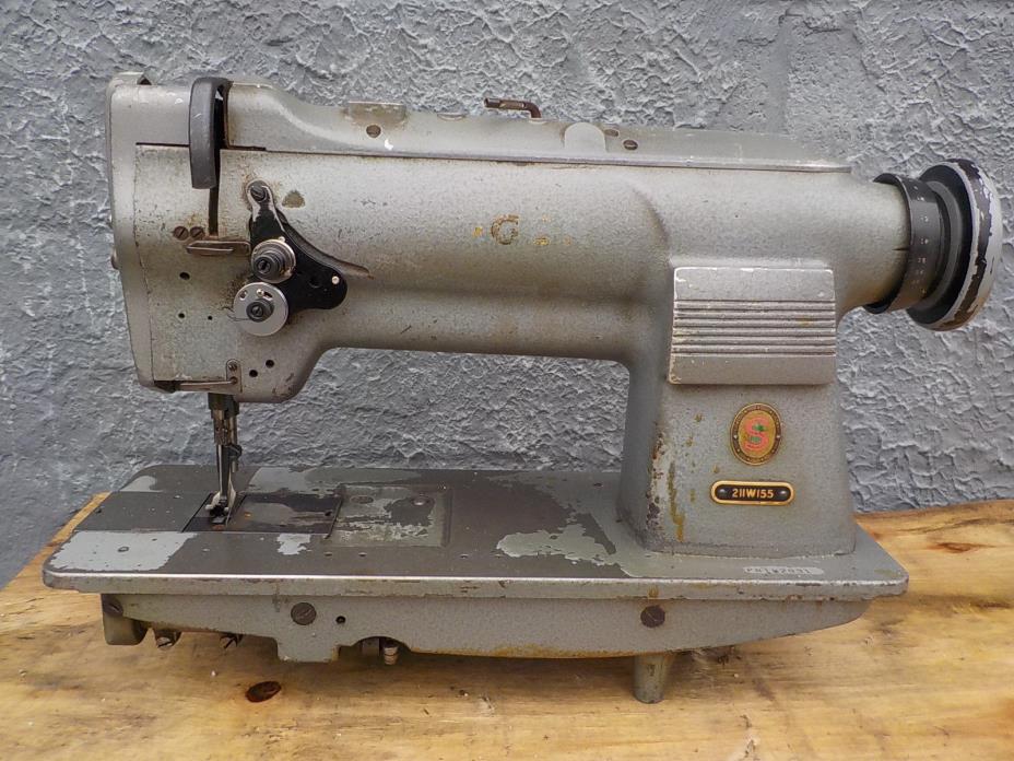 Industrial Sewing Machine Model Singer 211w155 single walking foot-  Leather