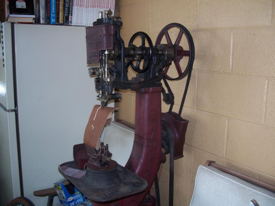 Champion 77 McKay stitcher chain stitch shoe repair sewing machine