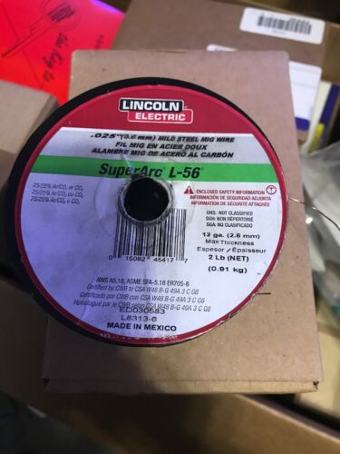 Lincoln ED030583 SuperArc L-56 Mild Steel Mig Welding Wire, 0.025