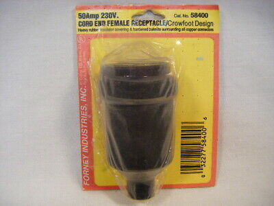 New Forney 58400 50 Amp Replacement Female Plug End Crowfoot 230V Welding S15