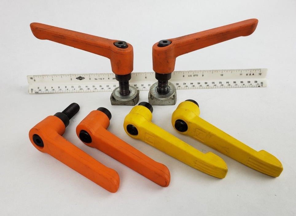6 Adjustable Handle Clamp Bolts Kipp Long Welding Table Clamps jig 1/2-13 lot