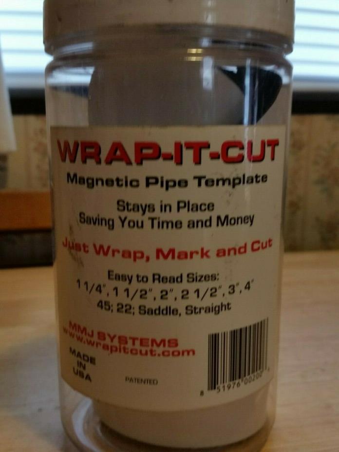 Wrap-It-Cut Magnetic Pipe Cutting Template System 1 1/4