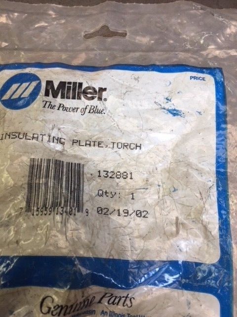 MILLER # 132881 Insulating Plate, Torch