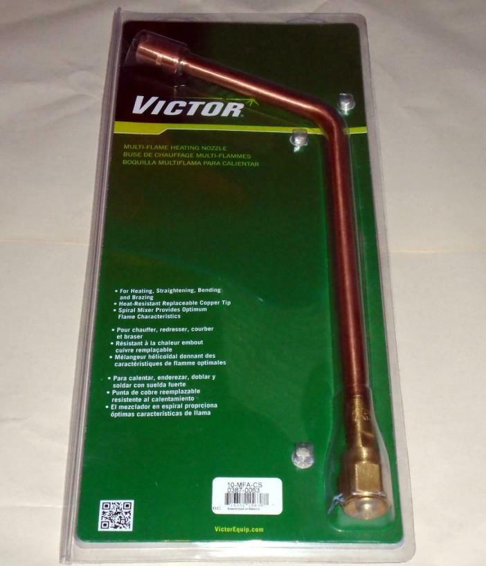 Victor 0387-0063 / 10-MFA-CS Multi-Flame Heating Nozzle - NEW