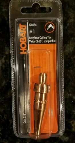 HOBART VICTOR #1 Acetylene Cutting Tip (3-101) Compatible Cuts 3/4