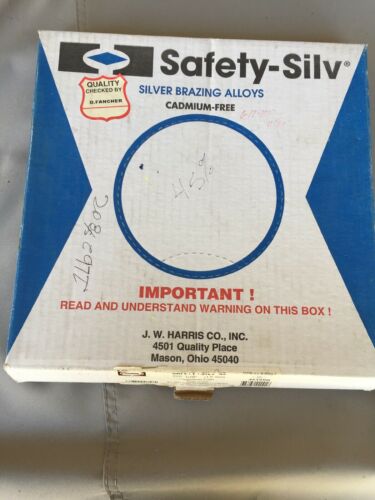Harris Safety-Silv 45% 1/16 Silver Solder Brazing Alloy 4.2 Troy Ounces 45350H