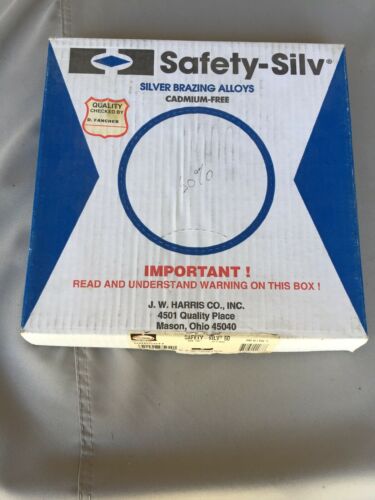 Harris Safety-Silv 50% 1/8” Silver Solder Brazing Alloy 41 Troy Ounces 1.28 KG