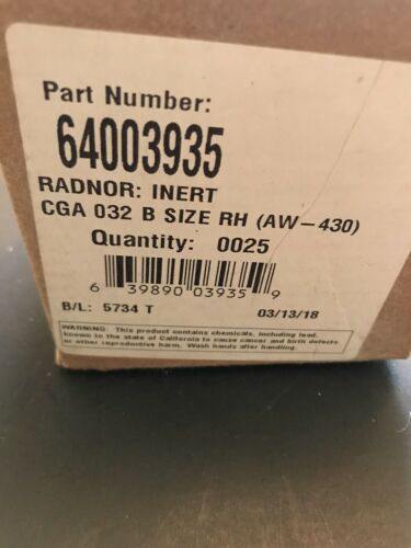 25 Per Pack AW-430 CGA-032 Right Hand Threaded Female Coupler AA