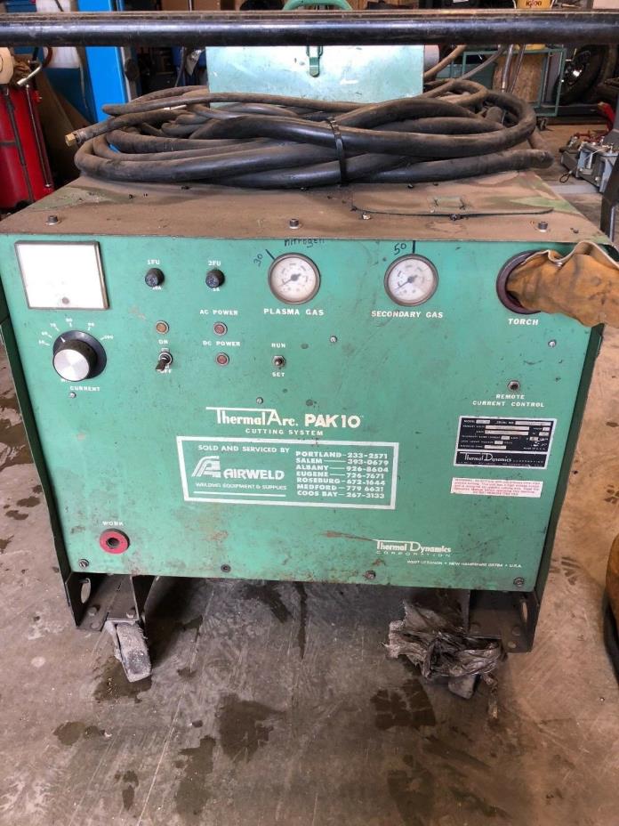 Thermal Dynamics Thermal Arc Pak10  Plasma Cutter w/ 25' Lead