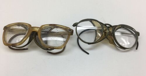 Vintage Saftey Welding Glasses Lot of 2 Steampunk