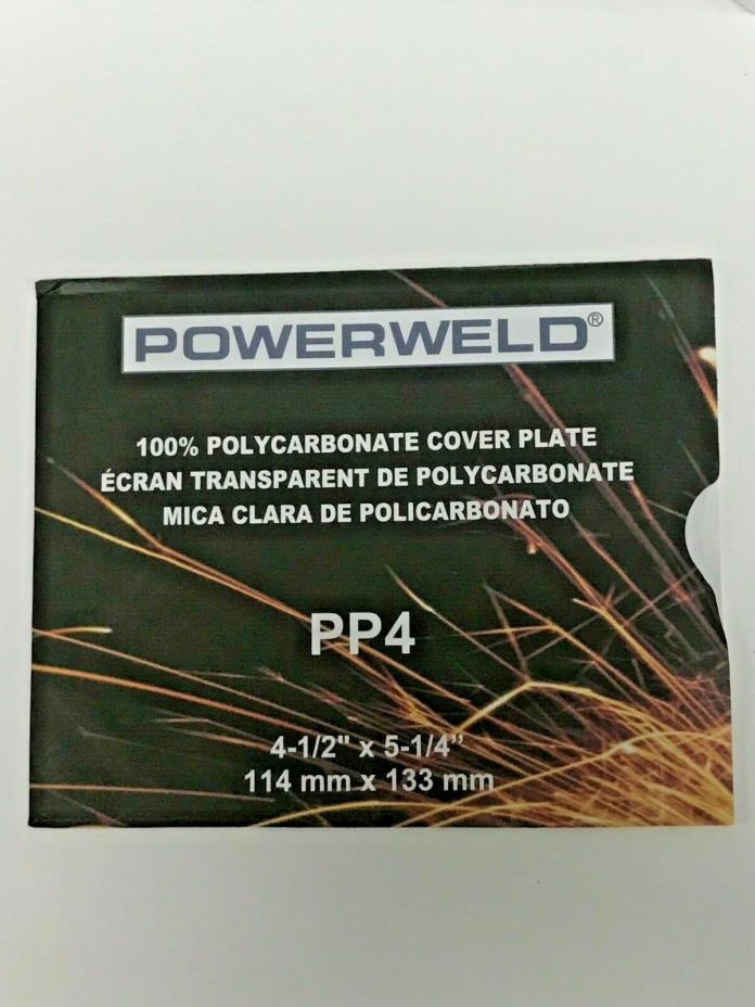 Lens POWERWELD PP4 4-1/2 X 5-1/4 100% POLYCARBONATE COVER PLATE PACK OF 10