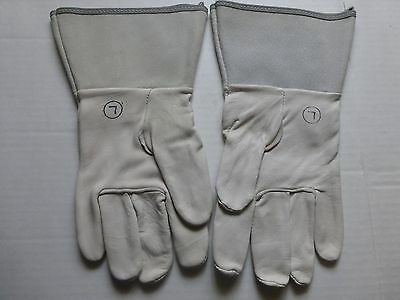 Heliarc Welding Gloves, goat skin (Set of 10 pairs, size large)