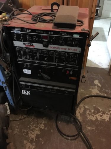 LINCOLN SQUARE WAVE TIG 355 AC DC Arc stick WELDER WORKS High Frequency Inverter