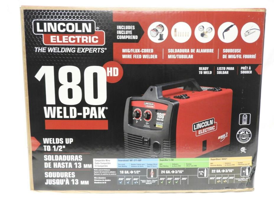 LINCOLN ELECTRIC K2515-1 180 HD WIRE FEED MIG WELD-PAK ~NEW~  #
