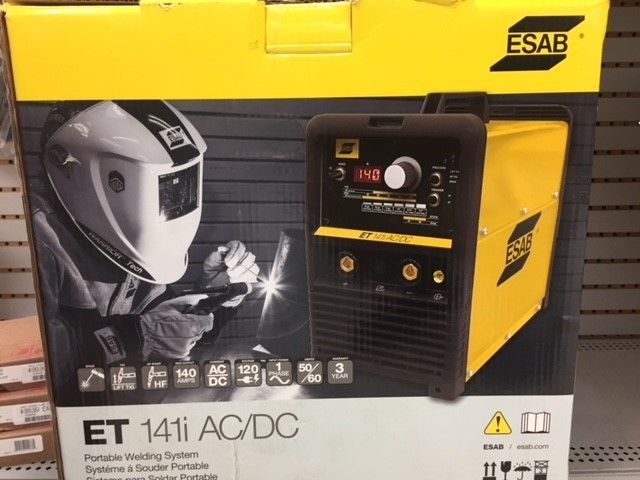 ESAB ET 141i AC/DC Stick/Tig Welder, 140 Amps, 120 Volts W1006311