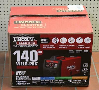NEW - Lincoln Electric 140 HD Weld Pak Mig/Flux Corded Wire Feed Welder K2514-1
