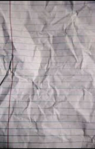 Wrinkled Lined Paper