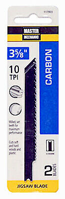 DISSTON COMPANY 2-Pack 3-5/8-Inch 10-TPI Carbon Jigsaw Blade 117903