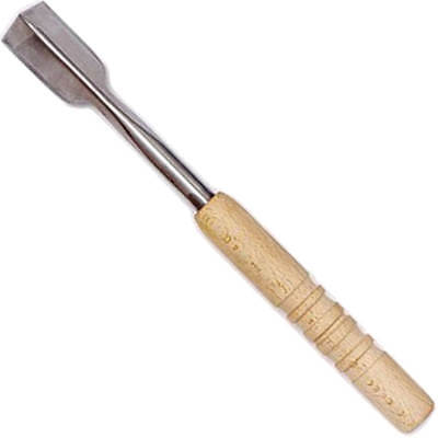 STAINLESS STEEL ICE CARVING CHISEL, BEECH WOOD HANDLE, 12.5