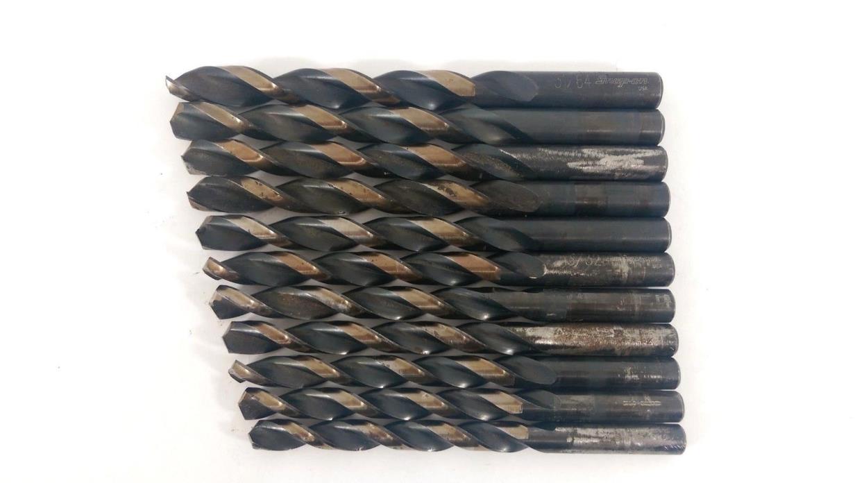 Snap On Drill Bits 31/64*11/32*27/64*15/32*23/64*7/16*13/32*29/64*25/64*21/64 &?