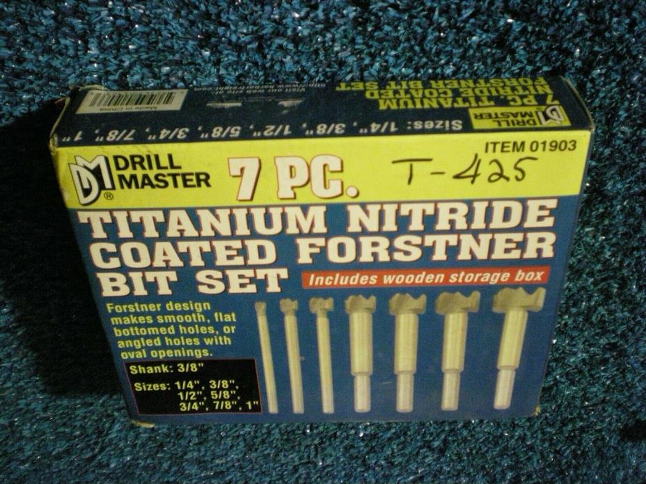 Titanium Nitride Coated Forstner Bit Set T-425
