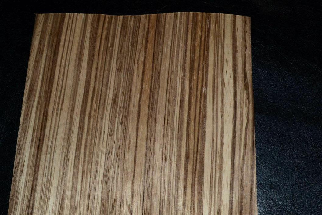 Zebrano Wood Veneer Sheets 6 x 31 inches 1/42nd thick                 MAR8636-25