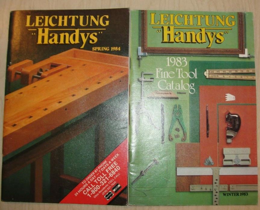 Lot 2 LEICHTUNG Handys CATALOGS, Winter 1983 Fine Tool, 1984 Spring