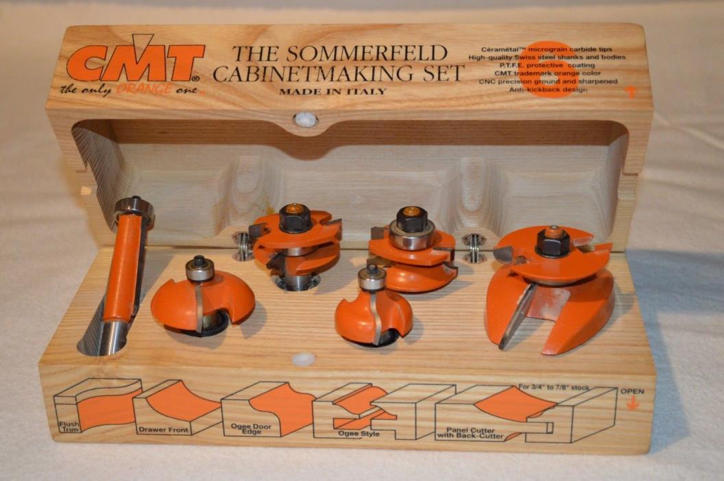 CMT  The Sommerfeld Cabinet Making Set of Router Bits   800.515.11  1/2