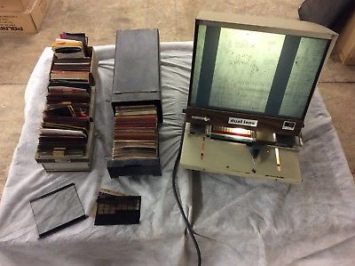 Vintage Micro Design Corporation DUAL LENS Microfiche Reader Viewer C.O.M. 1200