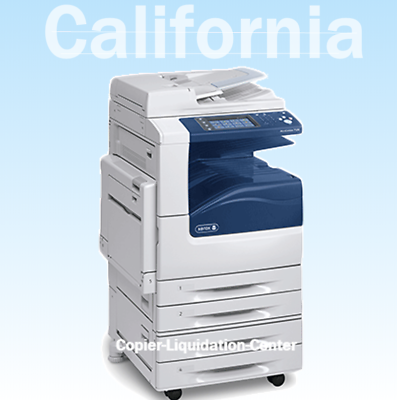 Xerox 7225 Color Copier, Print plus Scan 25ppm Low Meter. lg