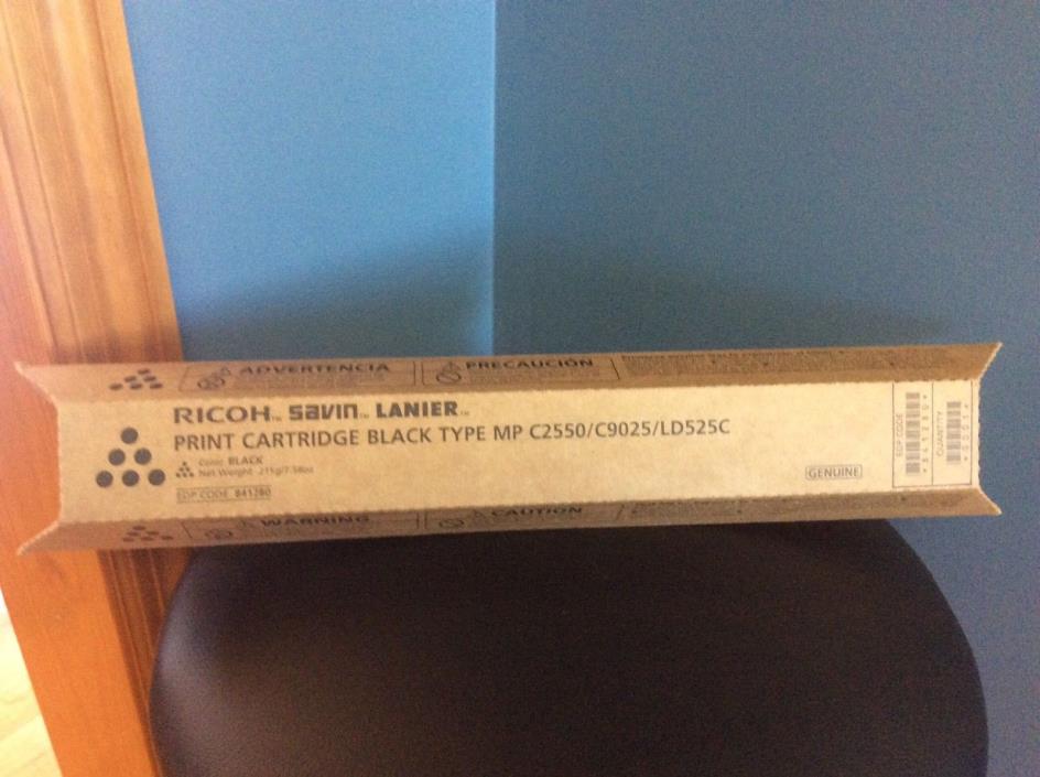 GENUINE RICOH SAVIN LANIER BLACK TONER CARTRIDGE TYPE MP C2550/C9025 EDP 841280