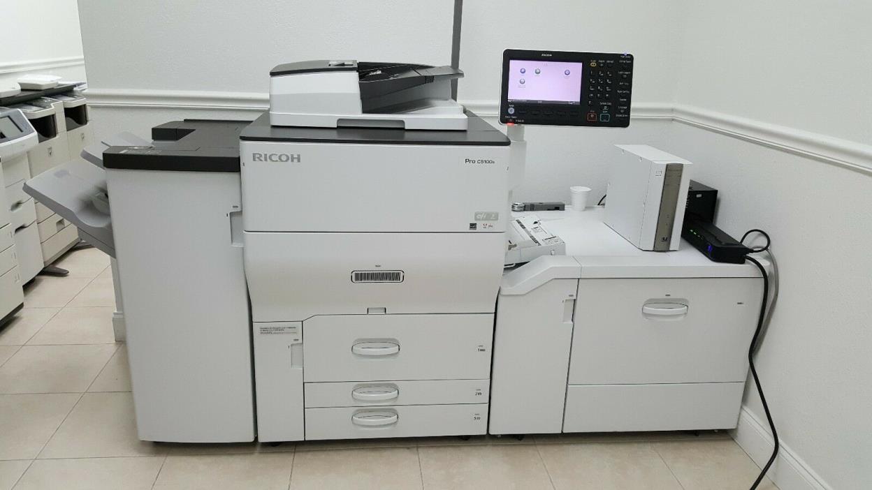 Ricoh Pro C5100S Color Laser Production Printer w/ Booklet Finisher Fiery 65ppm,