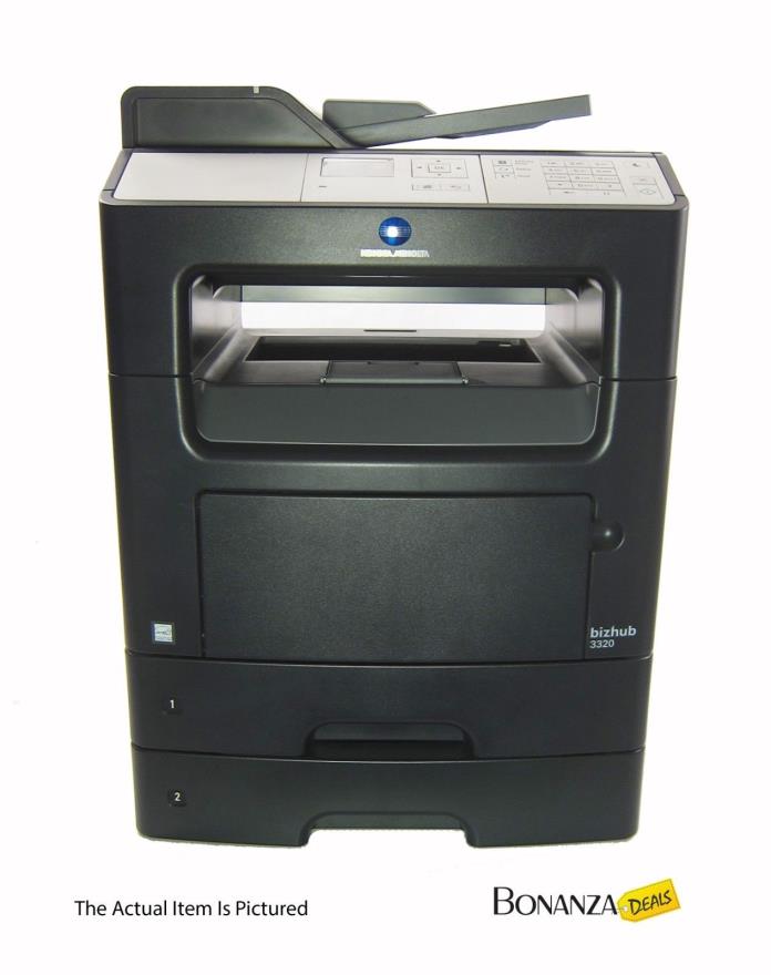 Konica Minolta Bizhub C3320 Printer Copier  Fax Scanner | Page Count 16924
