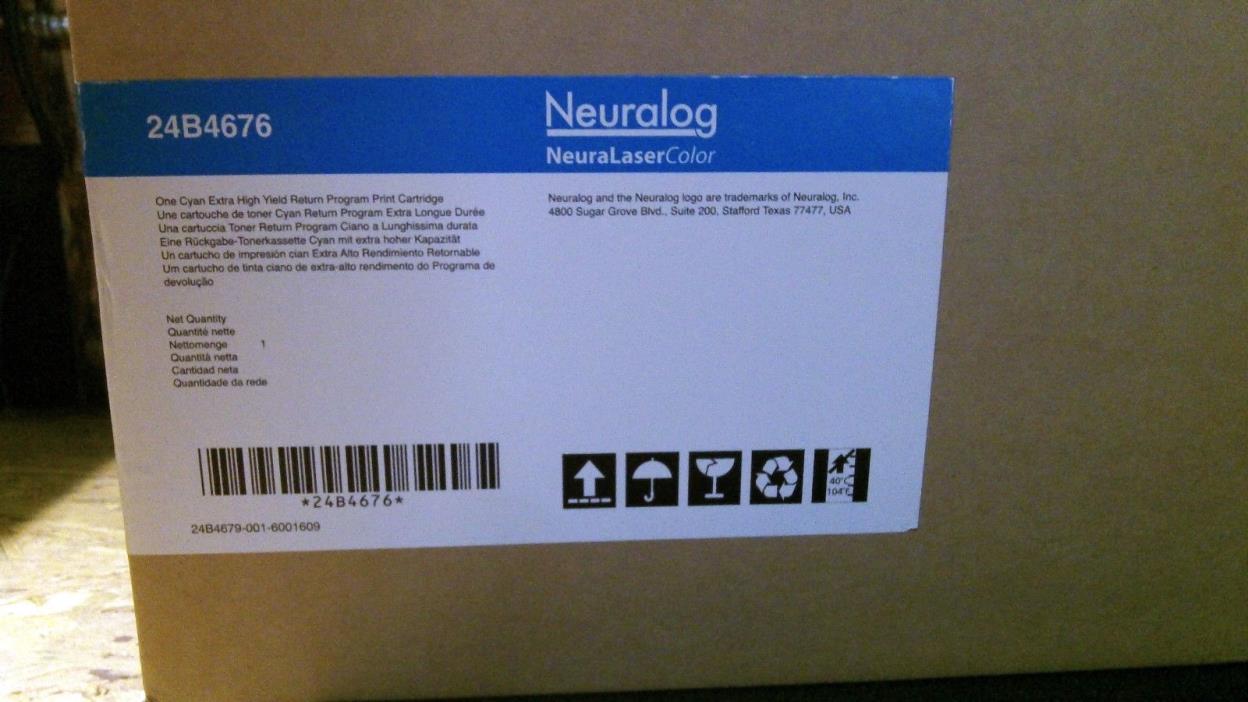 ~NEW~ Neuralog NeuraLaserColor 24B4676 Cyan High Yield Toner Print Cartridge