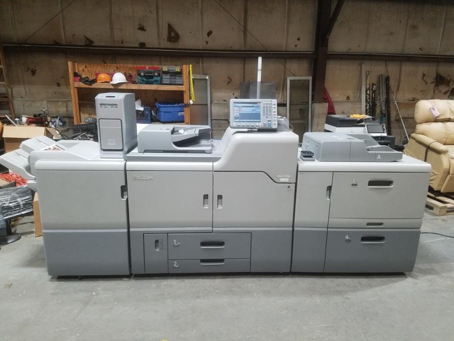 Ricoh PRO C7100S 80ppm Color Digital Press Production MFP w/Finisher Fiery LCIT