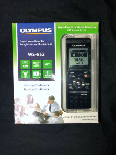 OLYMPUS WS-853 DIGITAL VOICE RECORDER | 2080 Hrs. | 8 GB | FACTORY SEALED