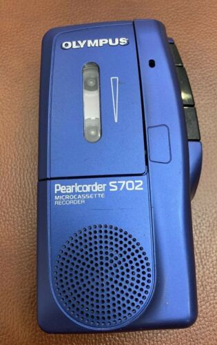 Olympus Pearlcorder S702 Micro-Cassette Voice Recorder w/Tape