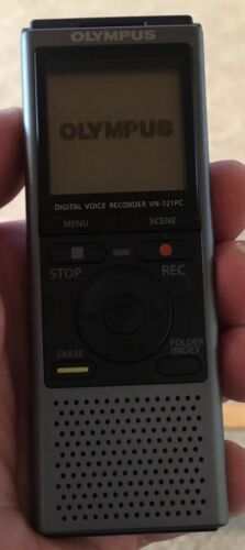 Olympus VN-721PC...”Digital Voice Recorder Silver...Tested & works...USB
