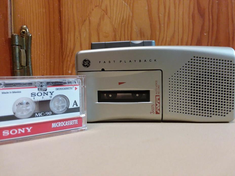 GE Auto Voice Recorder 3-53 75 With Micro Cassette