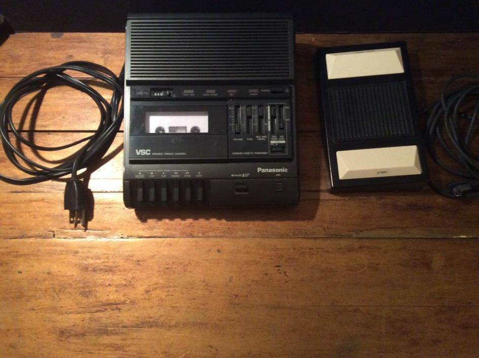 Panasonic RR-830 VSC Cassette Tape Transcriber With Foot Control RP-2692