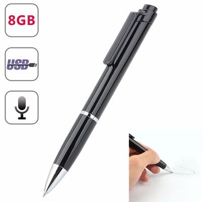 8GB SPY Hidden Sound Audio Voice Recorder Pen USB Mini Portable Rechargeable US