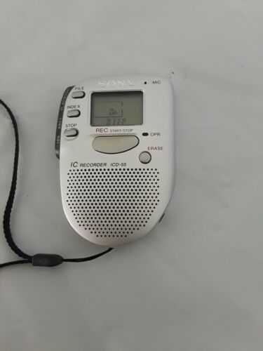 Sony IC Recorder ICD-55 Handheld Audio Recorder Silver