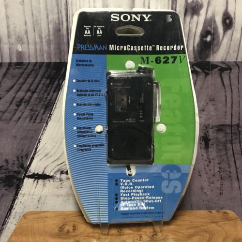 Sony Pressman M-627V Micro Cassette Recorder W/ VOR Voice Operated New (A52
